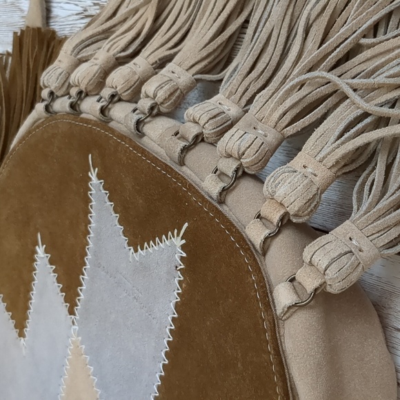 Spell Zephyr Fringe Suede Patchwork Bag - Picture 17 of 17